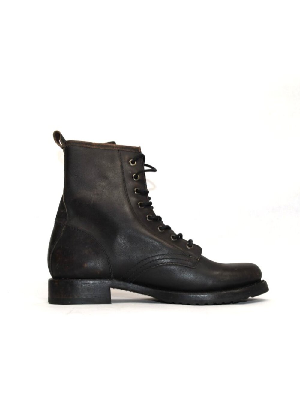 New! Frye Veronica Combat Boot Antique Black Size 9 B 3476272 DD533 - Picture 4 of 7